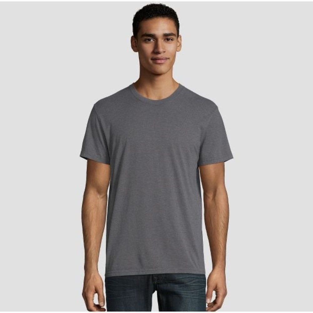 Alternative Vintage Soft Basic Dark Grey Tee - image 1